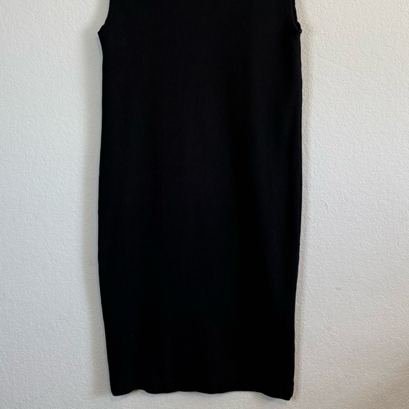 KowTow Black Building Block Rib Roll Neck Sleeveless Dress Minimalist Size XS - Picture 4 of 9